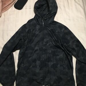 Bape fullzip windbreaker L black camo